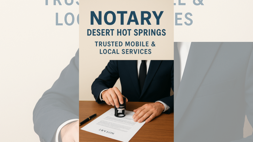 Notary Desert Hot Springs